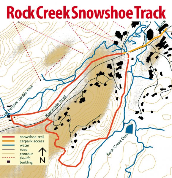 Rock Creek Snowshoe Trail Map