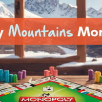 Local businesses in the Snowy Mountains featured as property squares on Monopoly board